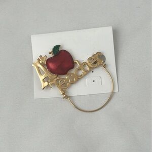 A+Teacher brooch/pin new with tag/hangtag